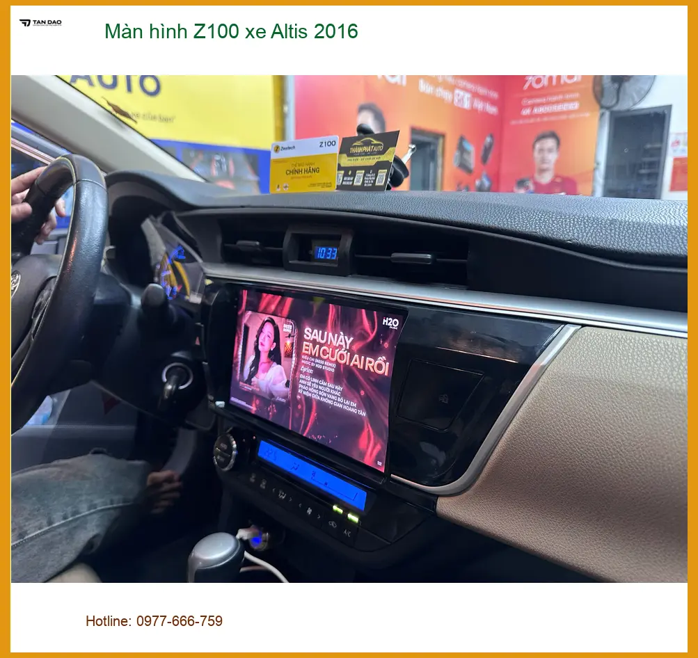 Anh Phong lắp màn hình Z100 xe Altis 2016 tại Quận 12 giá ưu đãi ảnh thực tế 3