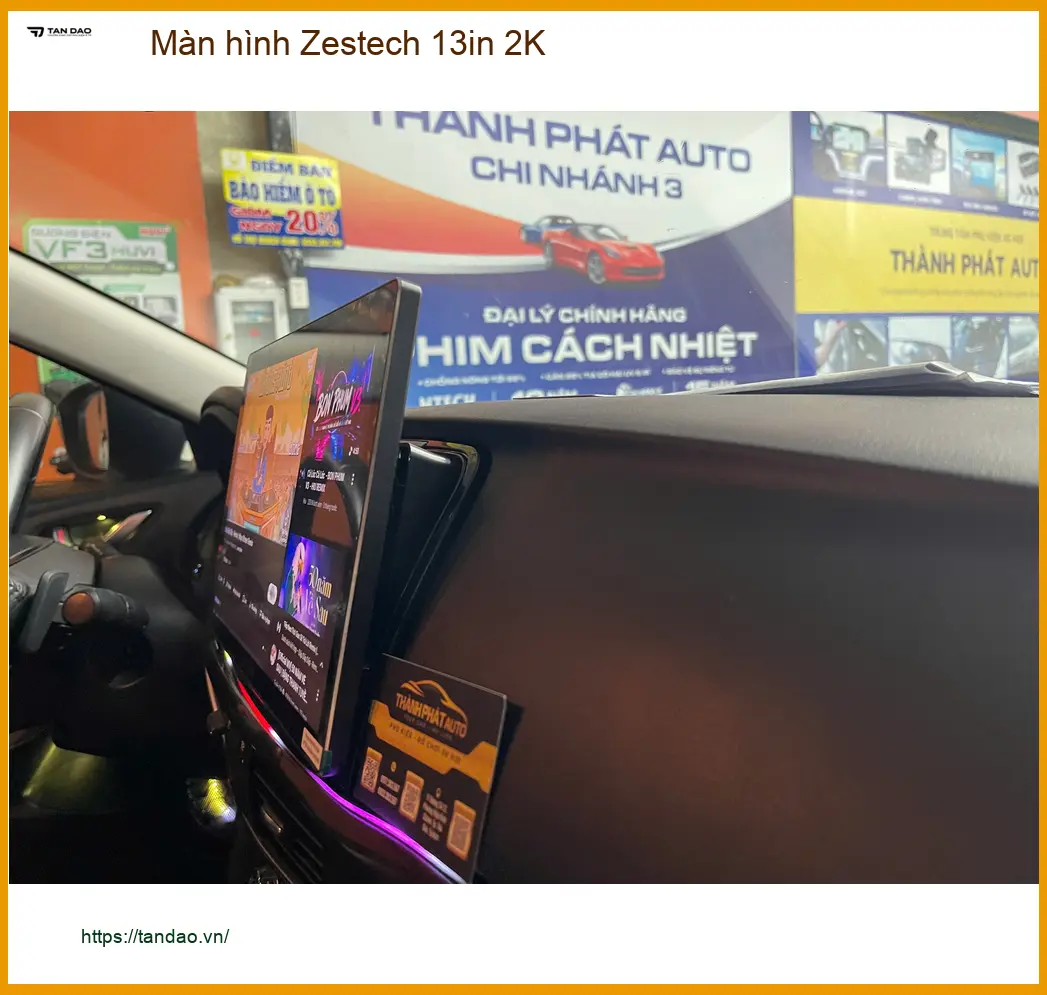 Anh Khang lắp màn hình Zestech 13in 2K cho Honda CRV tại Quận 12 ảnh thực tế 4