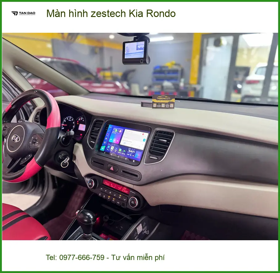 Anh Khang nâng cấp màn hình Zestech Kia Rondo tại Quận 9 để xem bản đồ và giải trí ảnh thực tế 2