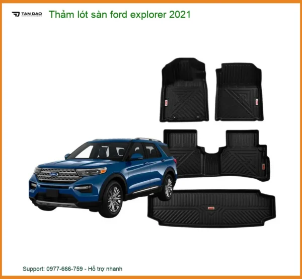 Thảm lót sàn Ford Explorer 2021 - Địa Chỉ Lắp Đặt Thảm Sàn Uy Tín TPHCM