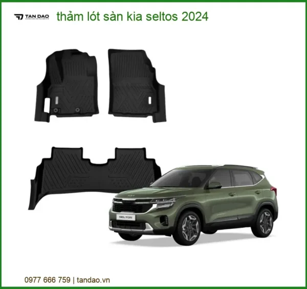 Thảm Lót Sàn Kia Seltos 2024 - Địa Chỉ Lắp Đặt Uy Tín TPHCM