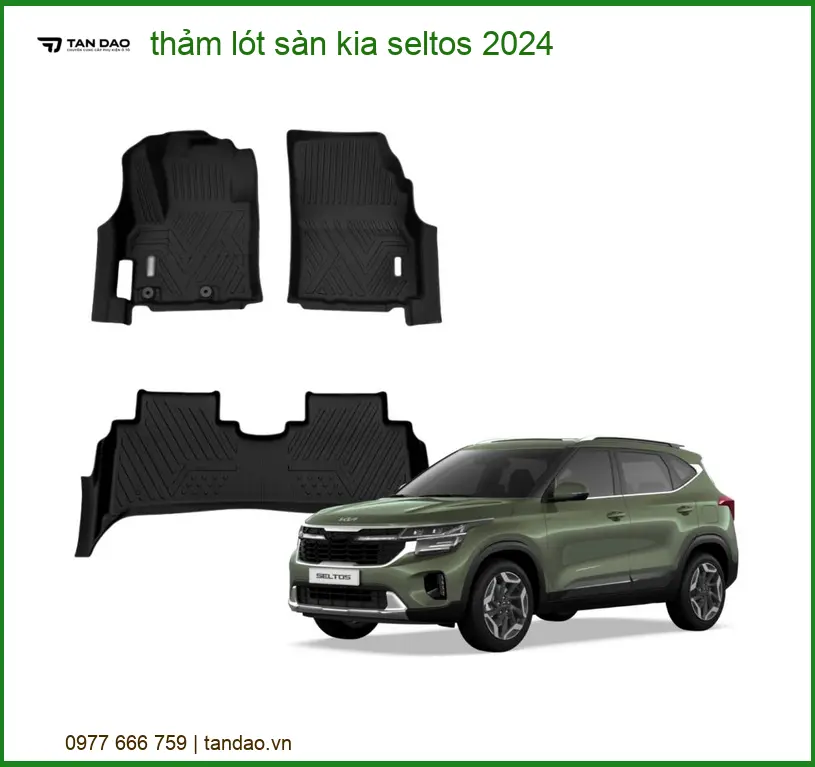 Thảm Lót Sàn Kia Seltos 2024 - Địa Chỉ Lắp Đặt Uy Tín TPHCM