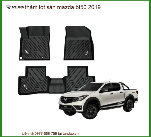 Thảm Lót Sàn Mazda BT50 2019 - Địa Chỉ Lắp Đặt Thảm Lót Sàn Chính Hãng TPHCM