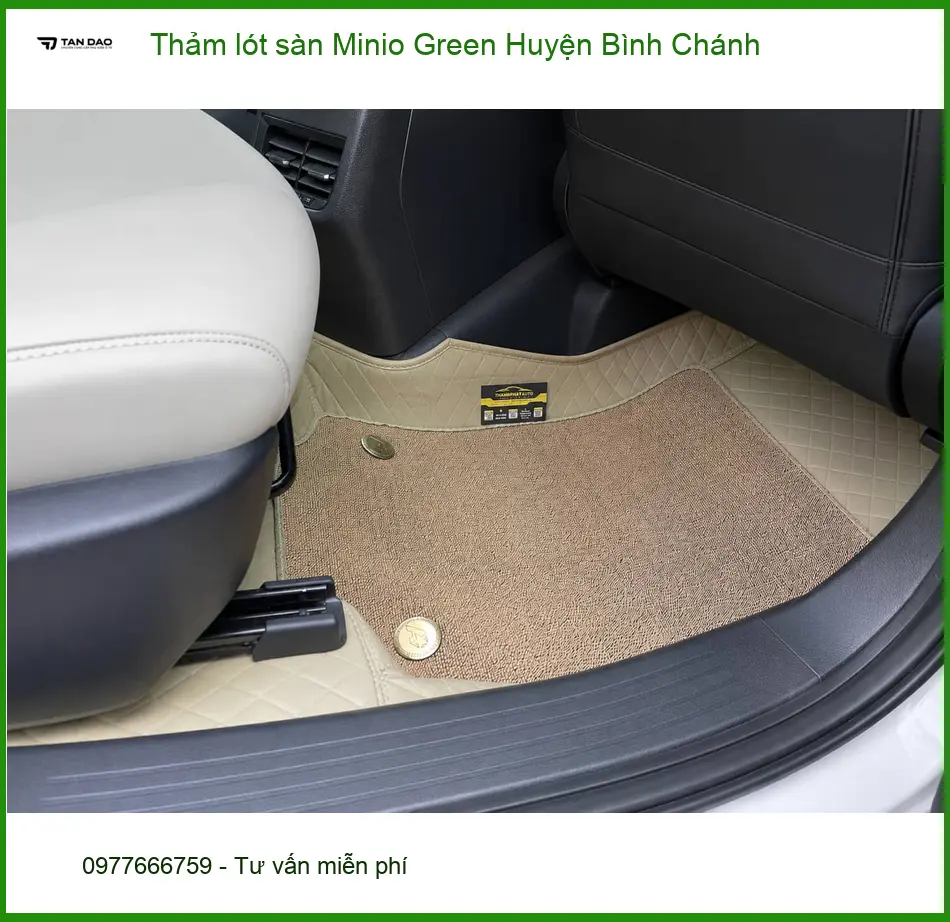 Nơi May Thảm Lót Sàn Ô Tô lót sàn Minio Green Huyện Bình Chánh - Giá Tốt TPHCM