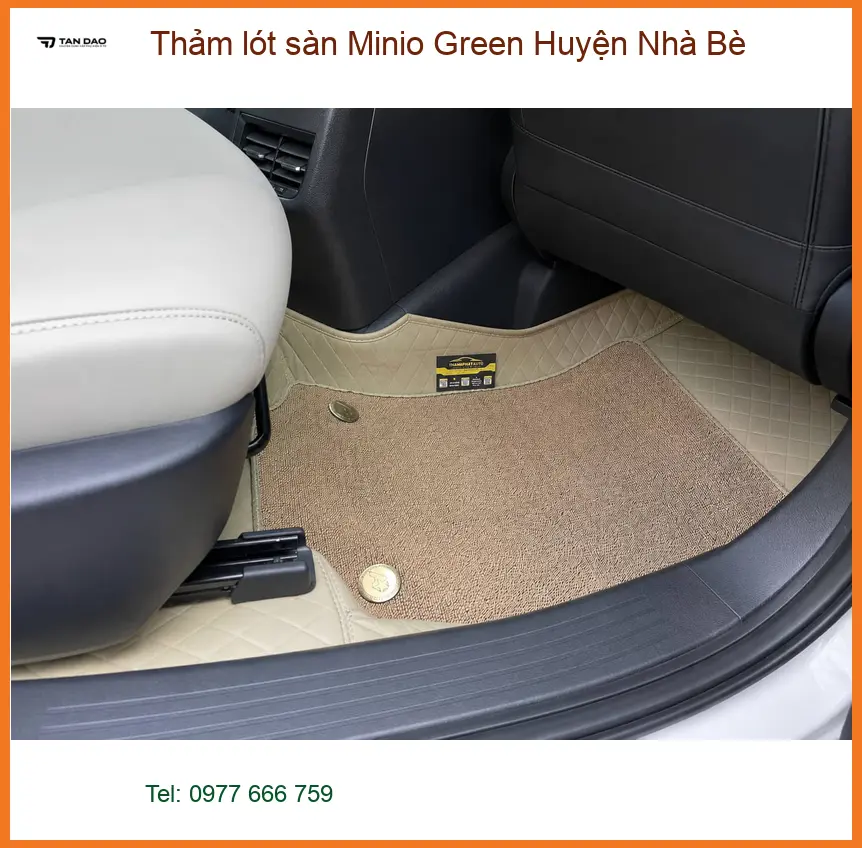 Nơi Lắp Thảm Lót Sàn Ô Tô lót sàn Minio Green Huyện Nhà Bè - Giá Tốt TPHCM ảnh thực tế 2