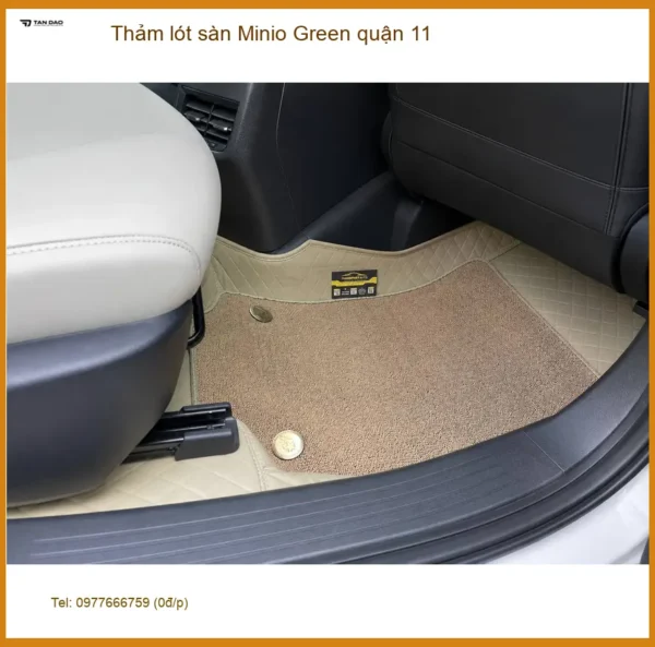 Cửa Hàng Lắp Thảm Lót Sàn Ô Tô lót sàn Minio Green quận 11 - Giá Tốt TPHCM