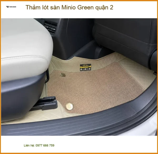 Cửa Hàng May Thảm Lót Sàn Ô Tô lót sàn Minio Green quận 2 - Giá Tốt TPHCM