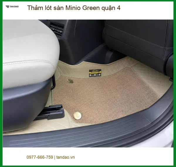 Nơi Lắp Thảm Lót Sàn Ô Tô lót sàn Minio Green quận 4 - Giá Tốt TPHCM