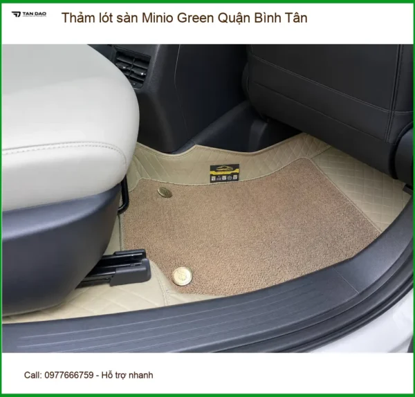 Nơi May Thảm Lót Sàn Ô Tô lót sàn Minio Green Quận Bình Tân - Giá Tốt TPHCM