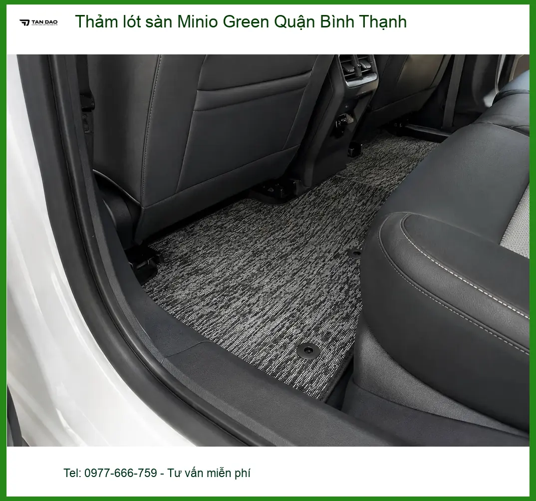 Trung Tâm Lắp Thảm Lót Sàn Minio Green Ô Tô Quận Bình Thạnh - Giá Tốt TPHCM