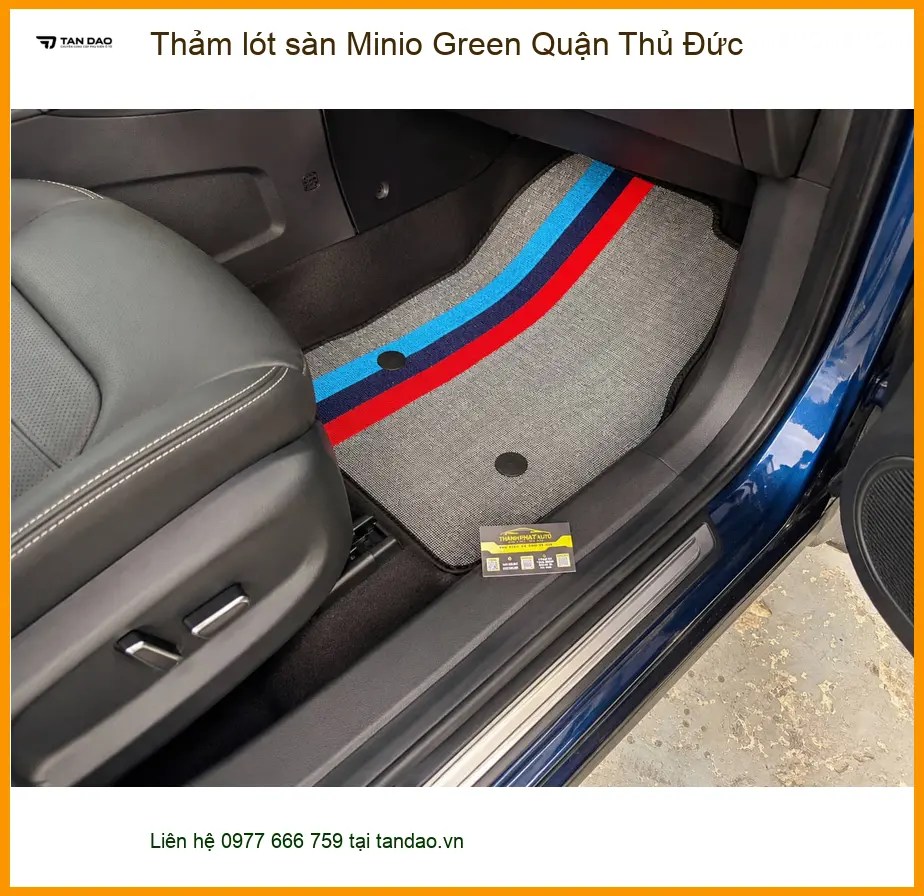 Nơi May Thảm Lót Sàn Ô Tô lót sàn Minio Green Quận Thủ Đức - Giá Tốt TPHCM ảnh thực tế 2