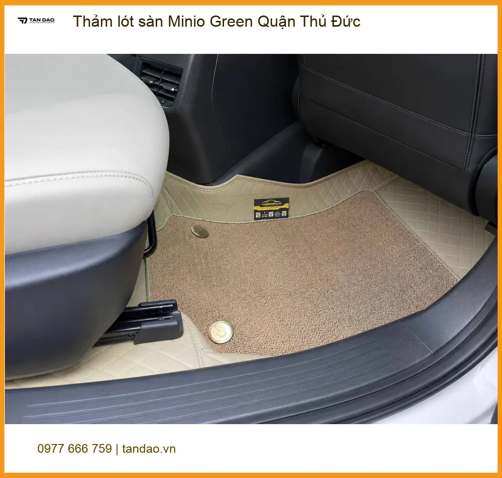 Nơi May Thảm Lót Sàn Ô Tô lót sàn Minio Green Quận Thủ Đức - Giá Tốt TPHCM ảnh thực tế 3