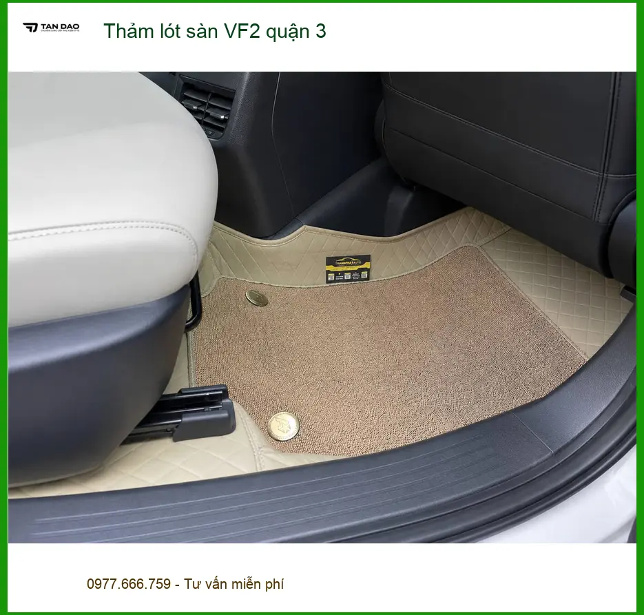 Địa Chỉ Lắp Thảm Lót Sàn Ô Tô lót sàn VF2 quận 3 - Giá Tốt TPHCM