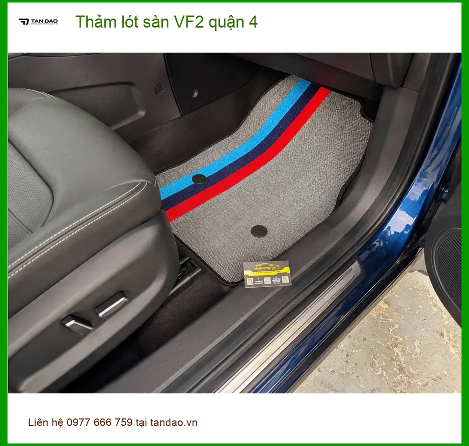 Cửa Hàng May Thảm Lót Sàn Ô Tô VF2 tại Quận 4 - Thi Công Chuyên Nghiệp