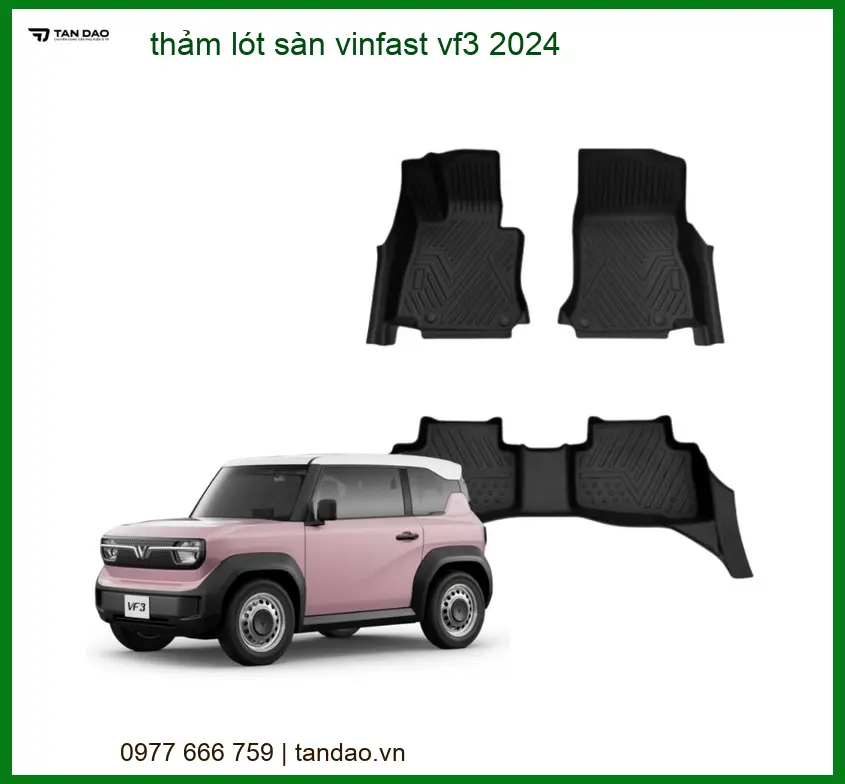 Thảm Lót Sàn VinFast VF3 2024 - Địa Chỉ Lắp Đặt Uy Tín TPHCM