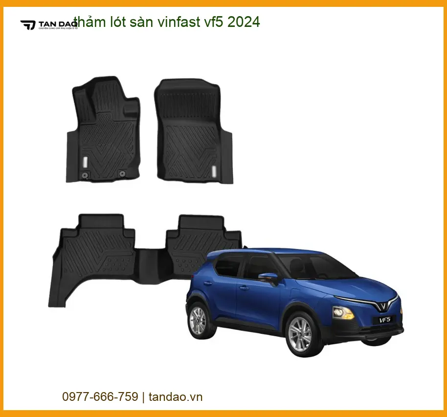 Thảm Lót Sàn VinFast VF5 2024 - Trung Tâm Lắp Đặt Uy Tín TPHCM
