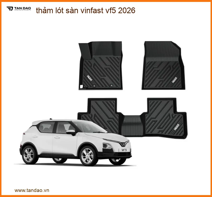 Thảm Lót Sàn VinFast VF5 2026 - Trung Tâm Lắp Đặt Chính Hãng Uy Tín TPHCM