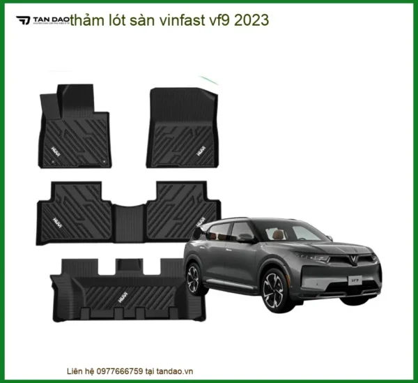 Thảm Lót Sàn VinFast VF9 2023 - Địa Chỉ Lắp Đặt Thảm Lót Sàn Uy Tín TPHCM