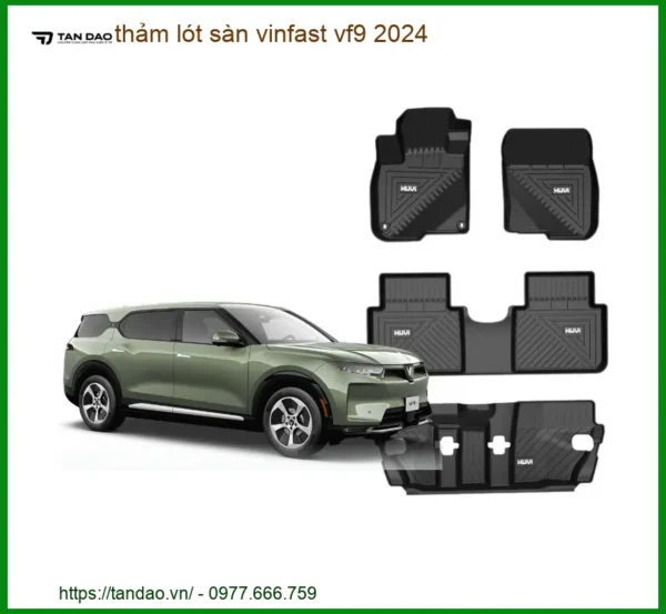 Thảm Lót Sàn Vinfast VF9 2024 Cao Cấp - Địa Chỉ Lắp Đặt Uy Tín TPHCM