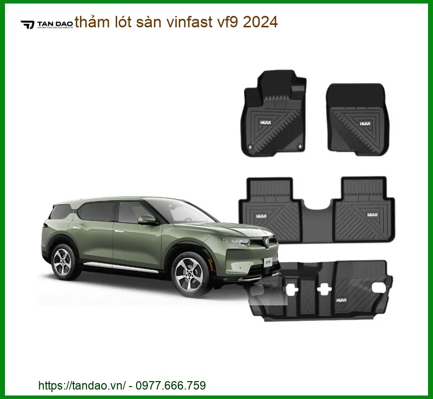 Thảm Lót Sàn Vinfast VF9 2024 Cao Cấp - Địa Chỉ Lắp Đặt Uy Tín TPHCM
