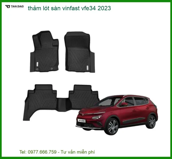 Thảm Lót Sàn VinFast VF e34 2023 - Đơn Vị Thi Công Giá Tốt TPHCM