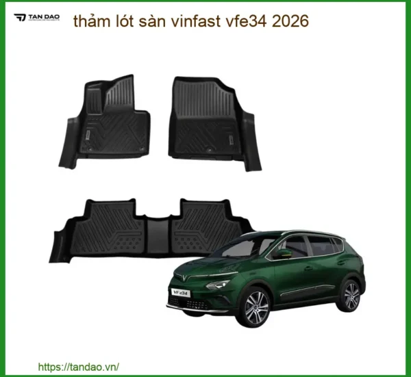 Thảm Lót Sàn Vinfast VFe34 2026 - Trung Tâm Gắn Chính Hãng Giá Tốt TPHCM