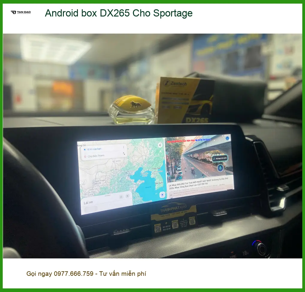 Anh Dũng lắp Android box DX265 cho Sportage tại Quận 12 để tối ưu giải trí ảnh thực tế 2