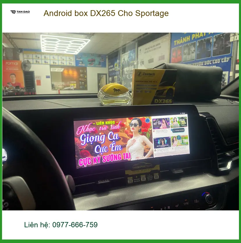 Anh Dũng lắp Android box DX265 cho Sportage tại Quận 12 để tối ưu giải trí ảnh thực tế 3