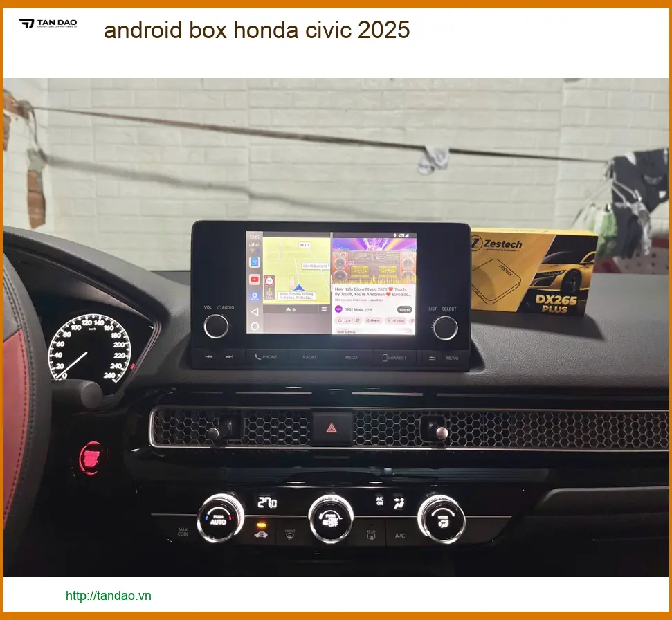 Android Box Honda Civic 2025 - Địa Chỉ Gắn Chính Hãng TPHCM