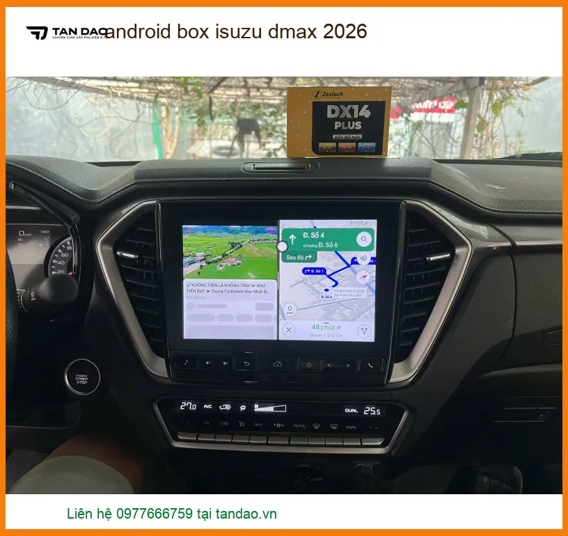 Android Box Isuzu Dmax 2026 - Trung Tâm Lắp Đặt Uy Tín TPHCM