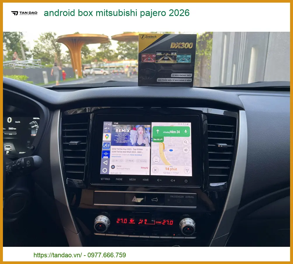Android Box Mitsubishi Pajero 2026 - Địa Chỉ Lắp Đặt Uy Tín TPHCM