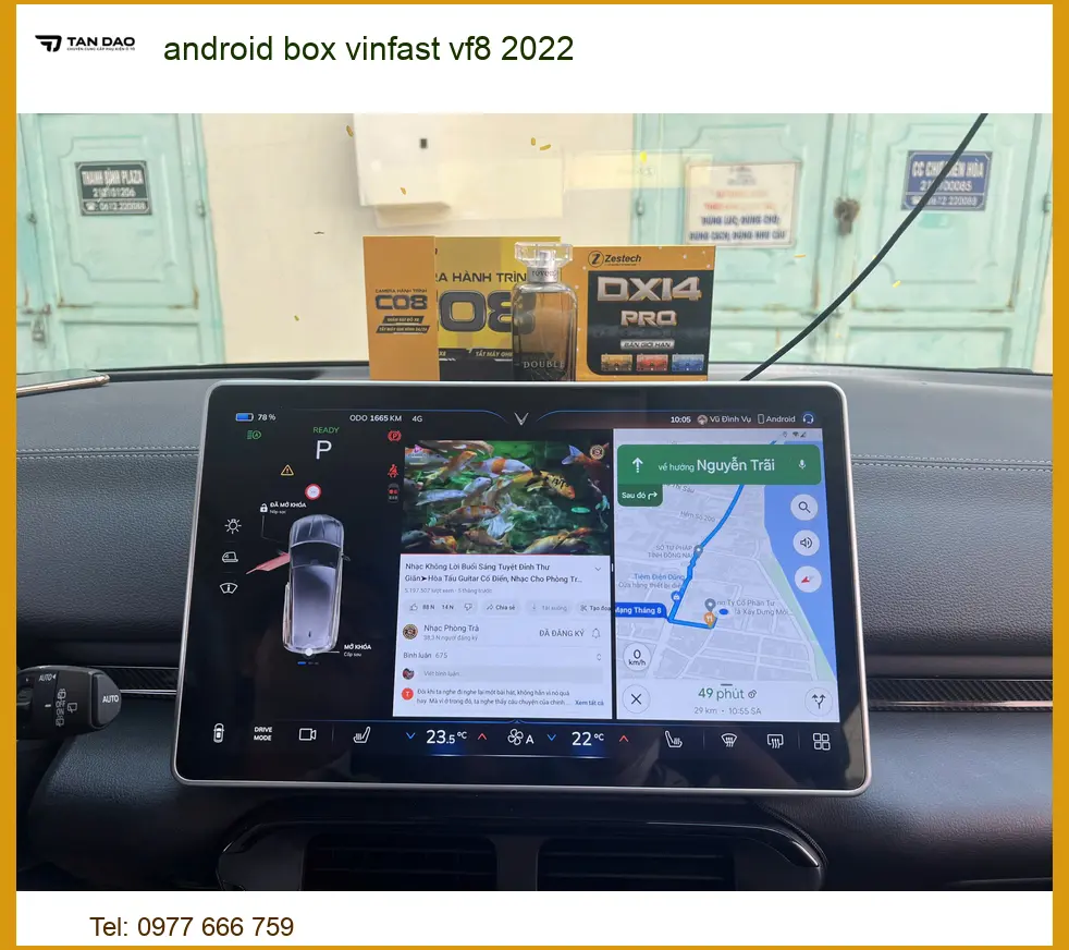 Android Box VinFast VF8 2022 - Địa Chỉ Gắn Chính Hãng TPHCM