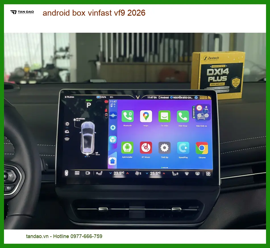 Android Box Thông Minh VinFast VF9 2026 - Trung Tâm Lắp Đặt Chính Hãng TPHCM