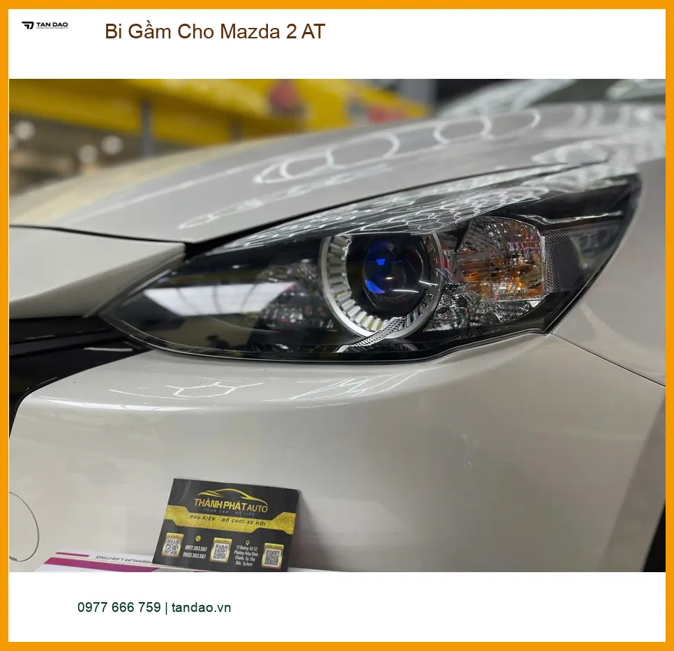 Anh Quang độ Bi Gầm cho Mazda 2 AT tại Quận 9 vì đèn zin quá yếu khi mưa lớn