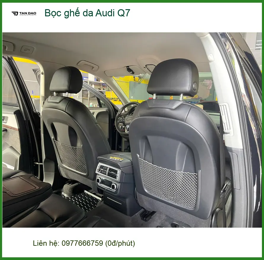 Chị Ánh Tuyết bọc ghế da Audi Q7 tại Quận 9 để nâng tầm không gian nội thất ảnh thực tế 4
