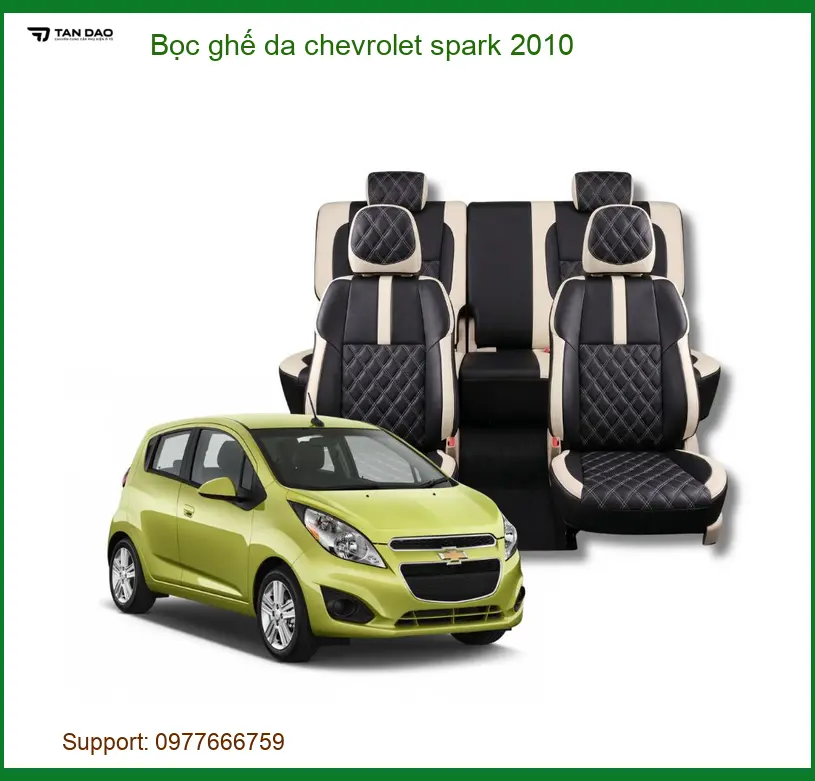 Bọc Ghế Da Chevrolet Spark 2010 - Địa Chỉ Lắp Đặt Chính Hãng TPHCM