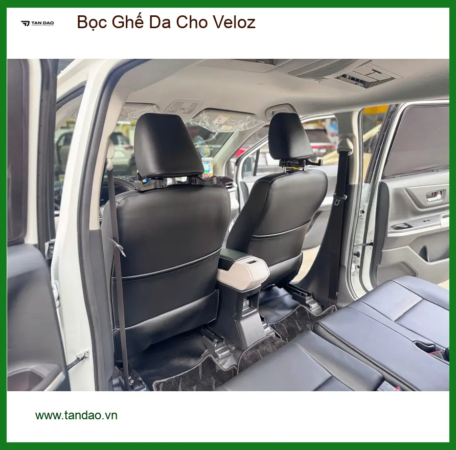 Anh Long bọc ghế da cho Veloz tại Quận 9 để xe sang trọng hơn ảnh thực tế 4