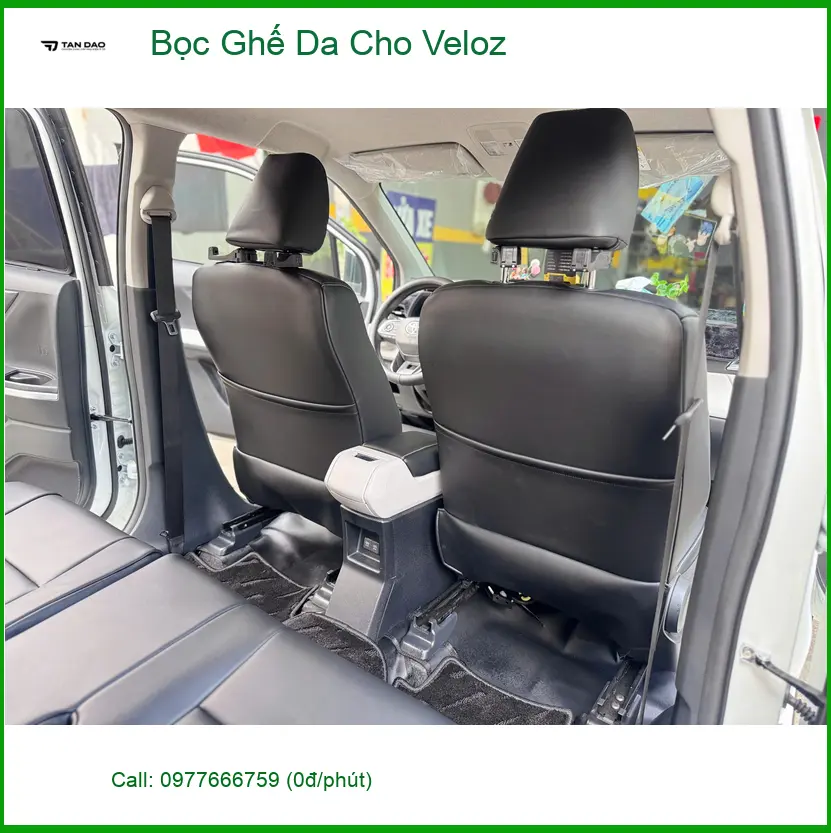 Anh Long bọc ghế da cho Veloz tại Quận 9 để xe sang trọng hơn ảnh thực tế 5