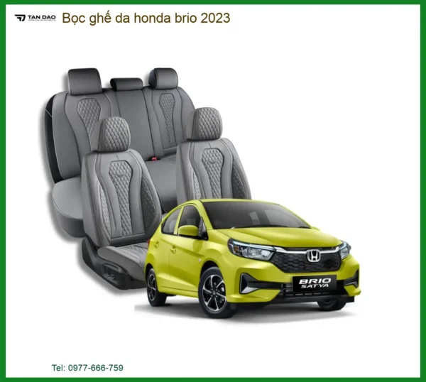 Bọc Ghế Da Honda Brio 2023 Cao Cấp - Địa Chỉ Lắp Đặt Uy Tín TPHCM