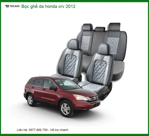 Bọc ghế da cao cấp ô tô Honda CRV 2012 - Trung Tâm Lắp Đặt Chính Hãng TPHCM