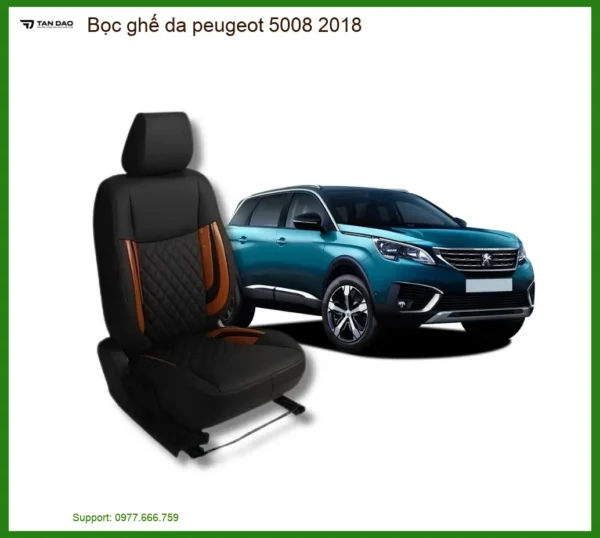 Bọc Ghế Da Peugeot 5008 2018 - Địa Chỉ Lắp Đặt Uy Tín TPHCM