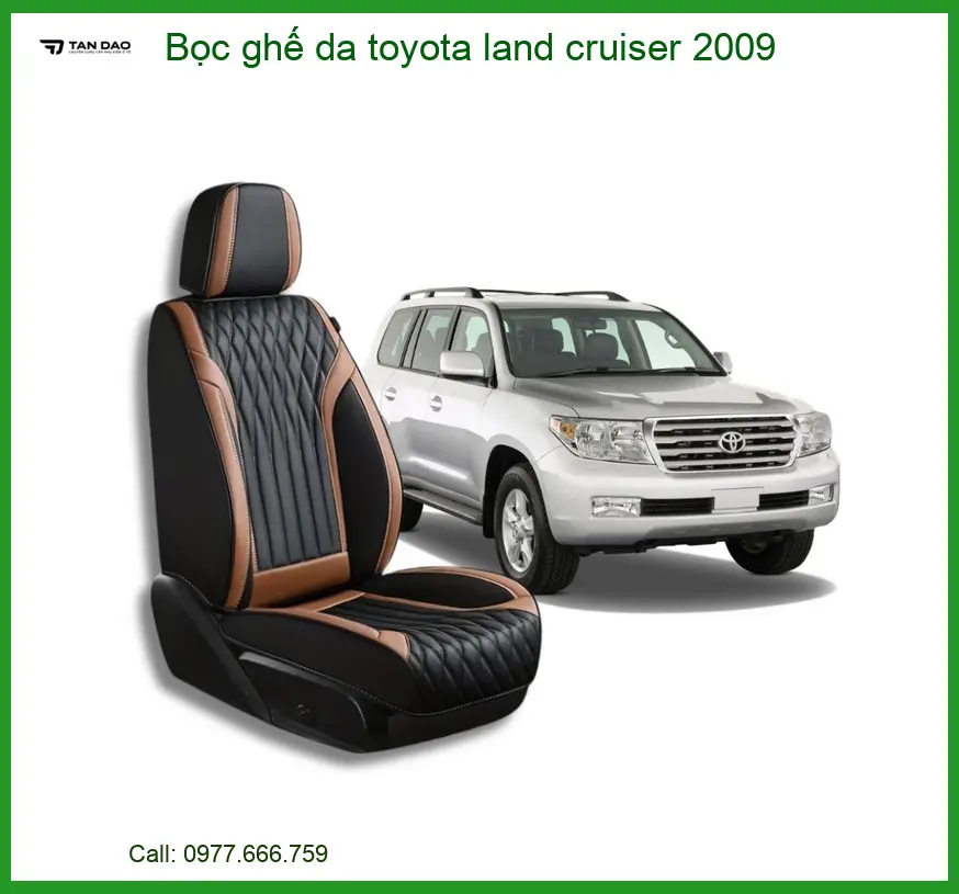 Bọc Ghế Da Toyota Land Cruiser 2009 - Địa Chỉ Lắp Đặt Uy Tín TPHCM