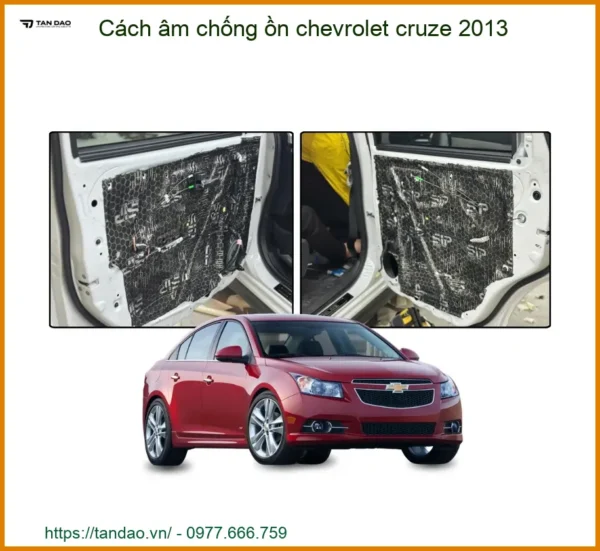 Cách âm chống ồn Chevrolet Cruze 2013 - Đơn Vị Thi Công Cao Cấp TPHCM
