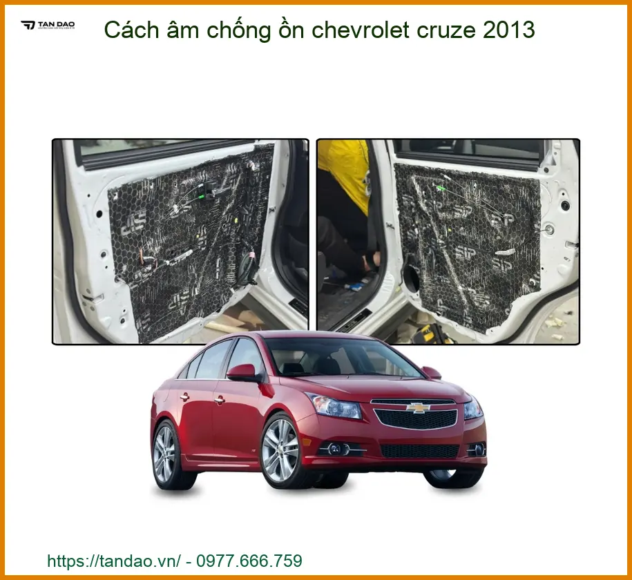 Cách âm chống ồn Chevrolet Cruze 2013 - Đơn Vị Thi Công Cao Cấp TPHCM