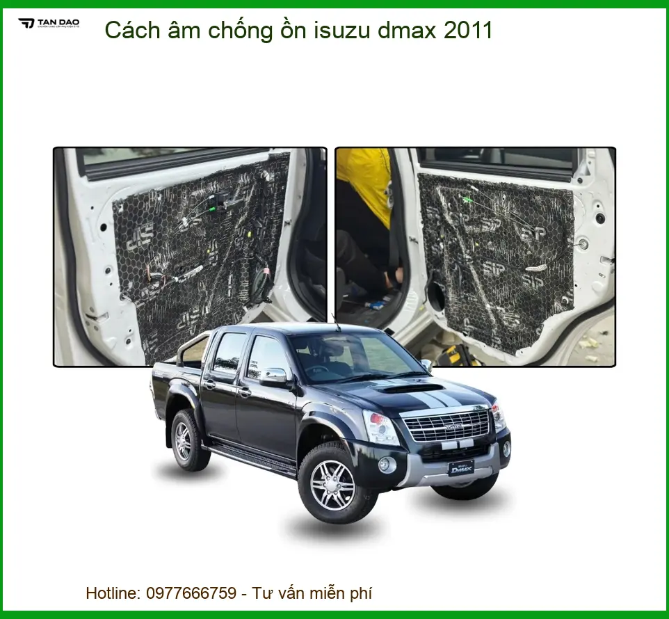 Cách Âm Chống Ồn Isuzu Dmax 2011 - Trung Tâm Lắp Đặt Uy Tín TPHCM