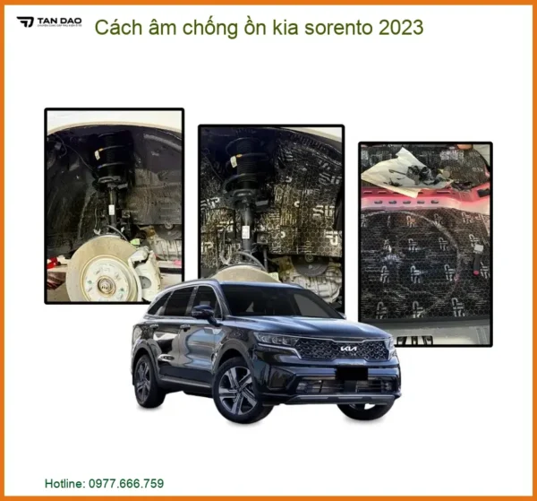 Cách âm chống ồn Kia Sorento 2023 - Trung Tâm Lắp Đặt Chính Hãng TPHCM
