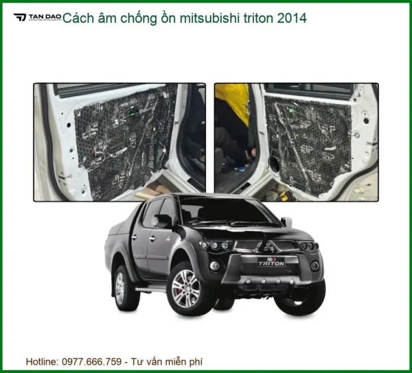 Cách Âm Chống Ồn Mitsubishi Triton 2014 - Địa Chỉ Lắp Đặt Uy Tín TPHCM