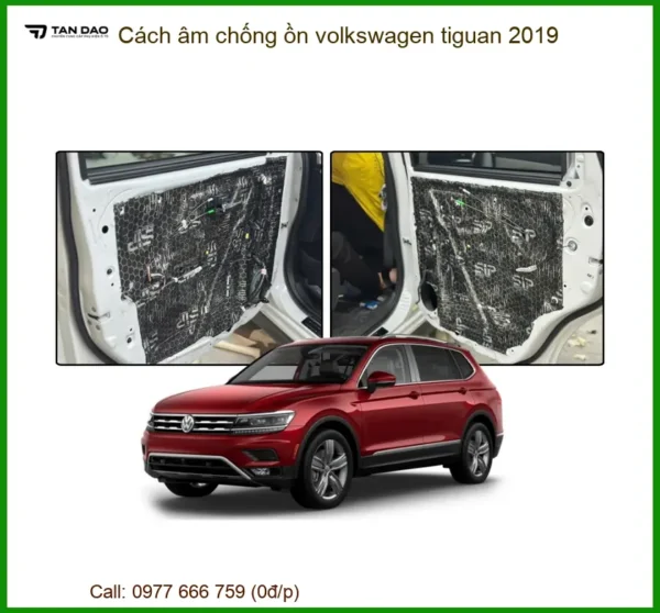 Cách âm chống ồn Volkswagen Tiguan 2019 - Địa Chỉ Lắp Đặt Uy Tín TPHCM