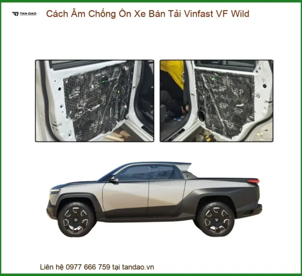 Cách Âm Chống Ồn Xe Bán Tải Vinfast VF Wild - Địa Chỉ Lắp Đặt Uy Tín TPHCM