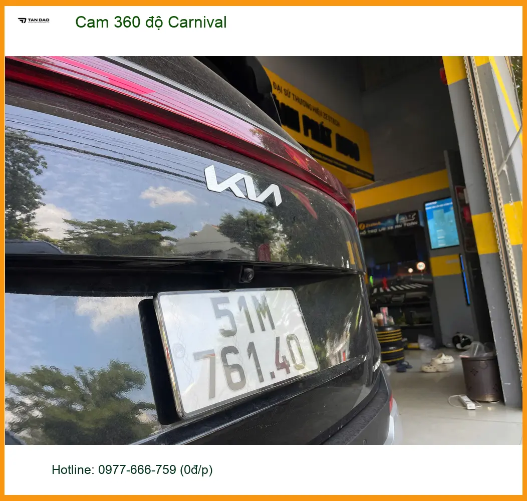 Chị Hương Giang lắp Cam 360 độ Carnival tại Quận 9, lái xe an toàn hơn ảnh thực tế 4